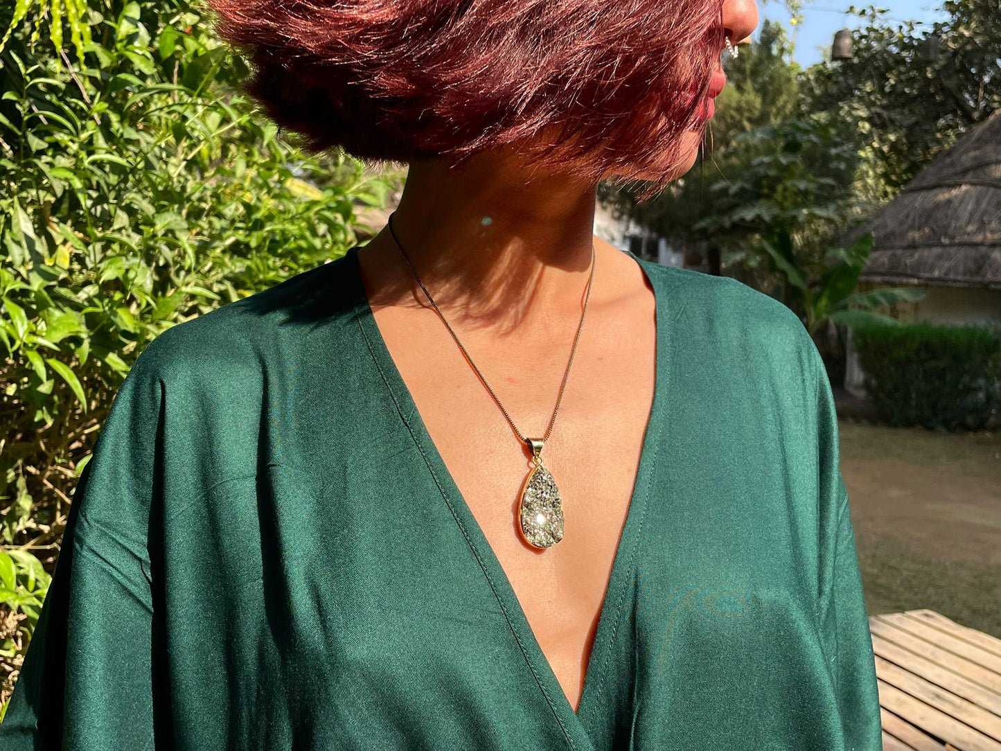 Lush Green kimono dress