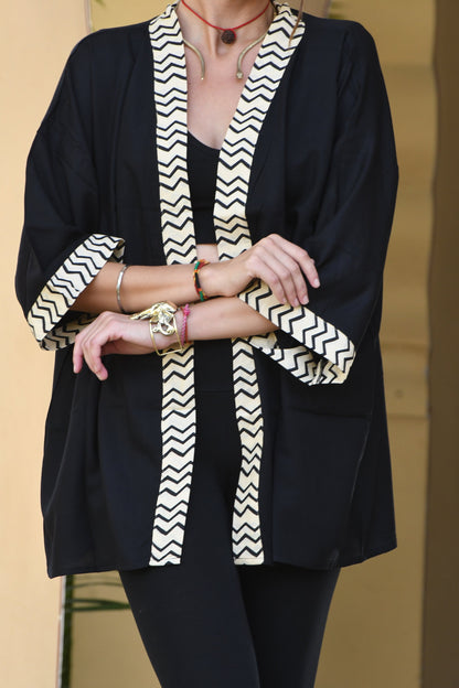Short kimono,kimono style,long robe,pure cotton,handmade,patterned dress,tulum style,ibiza vibes,spiritual wear,ceremonial