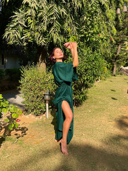 Lush Green kimono dress